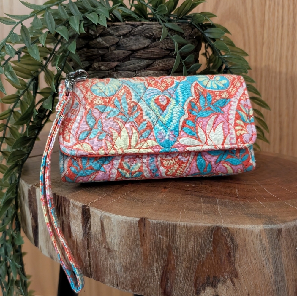 Vera Bradley "Paisley in Paradise" Trifold Wallet (Retired Color)